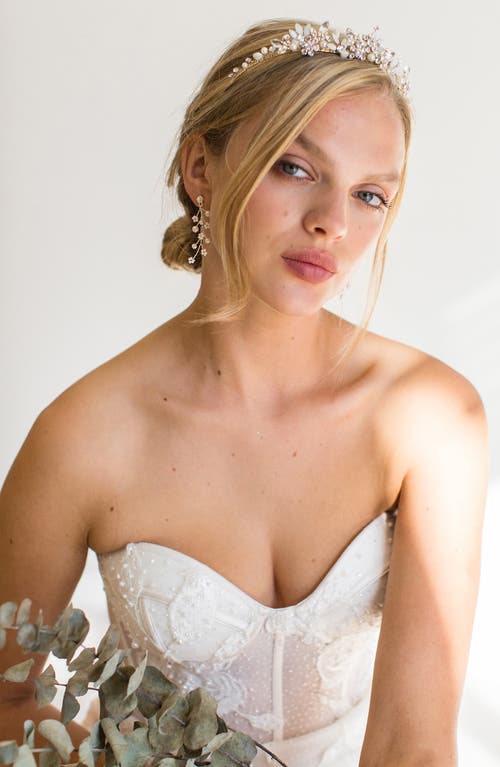 Brides And Hairpins Brides & Hairpins Crown Headband In Gold