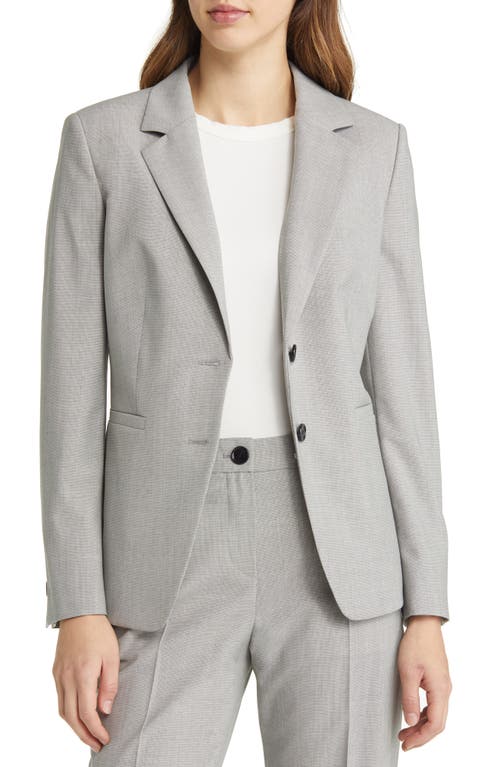BOSS Jasewa Virgin Wool Blend Blazer in Tbd Grey