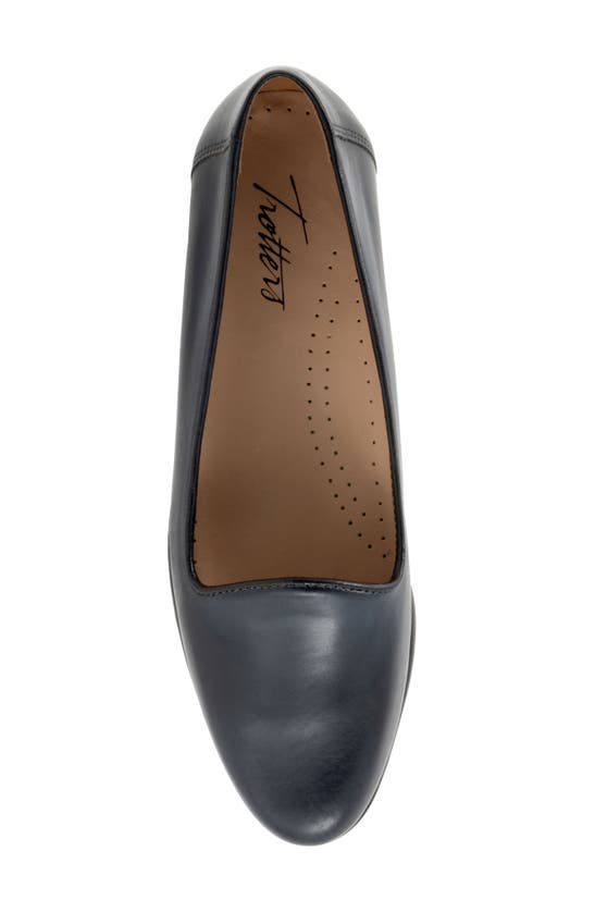 Trotters Liz Lux Flat In Navy