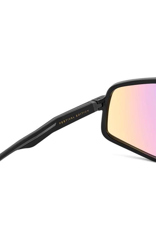 Shop Carrera Eyewear Festival 99mm Oversize Shield Sunglasses In Black/ Multilayer Viol