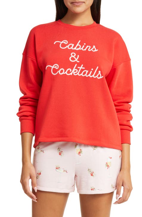 PJ Salvage Women's Loungewear Cabin & Cocktails Long Sleeve Top