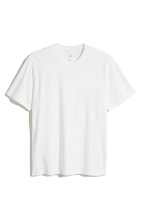 Treasure & Bond Lived In Slub Jersey Crewneck T-shirt In White