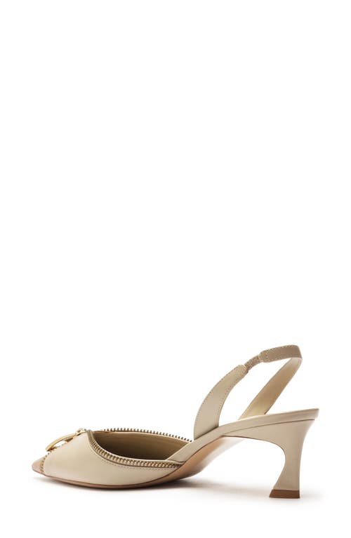 Shop Alexandre Birman Zoe Pointed Toe Slingback Pump In Cameo