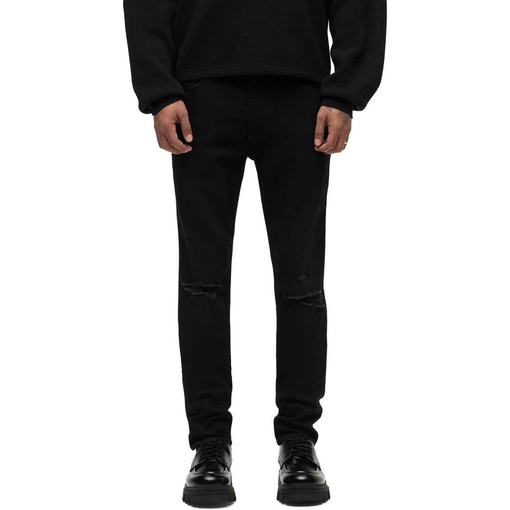 Hudson Men's Zack Skinny Jean In Keeper In Destructed Ink