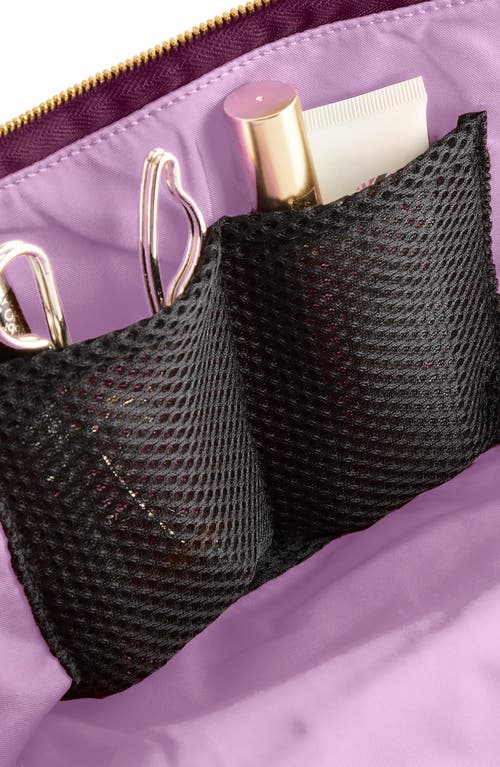 Shop Kusshi Signature Makeup Bag In Garnet/lilac