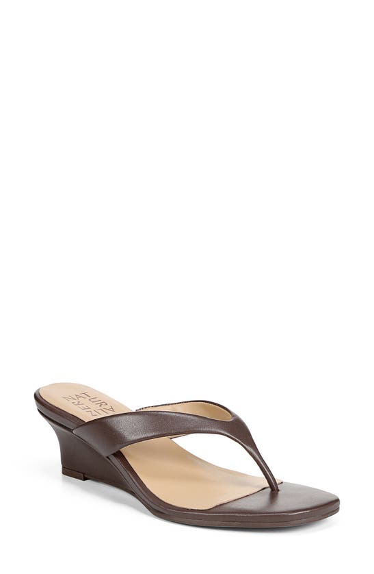 Naturalizer Lenna Wedge Sandals True Colors Women's Shoes In Mocha