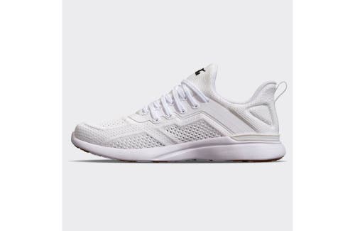 Shop Apl Athletic Propulsion Labs Techloom Tracer Sneakers In White/black/gum