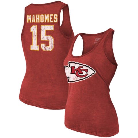 Women's Majestic Threads Patrick Mahomes Pink Kansas City Chiefs Name & Number T-Shirt Size: Small