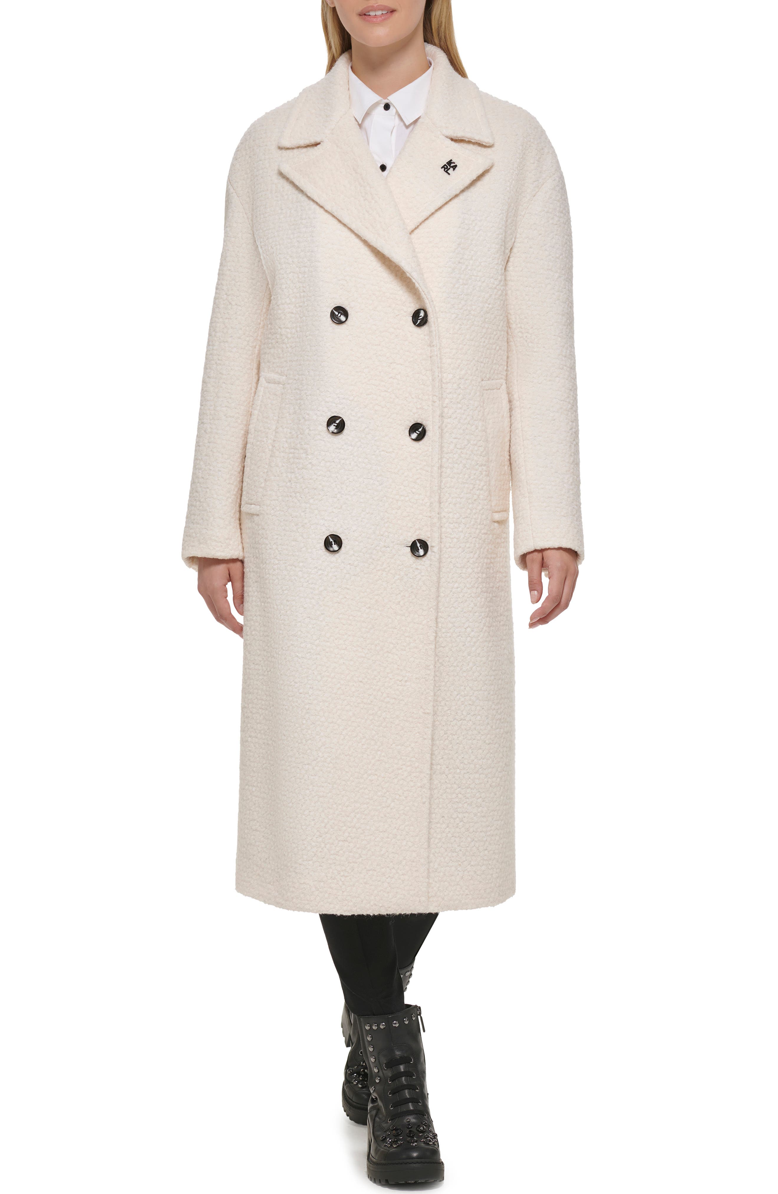 all saints elin wool blend coat