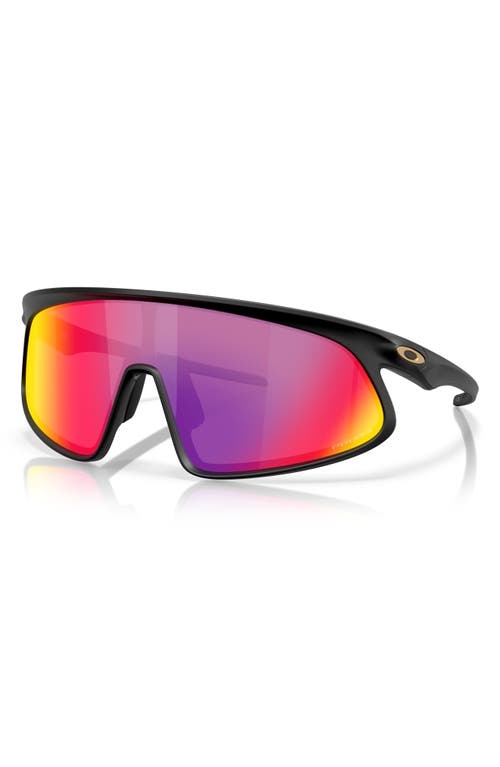 Shop Oakley Rslv 149mm Prizm™ Shield Sunglasses In Black Grey