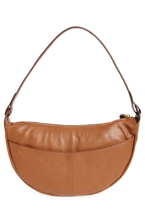Lucky Brand Seth Leather Shoulder Bag In Nutshell