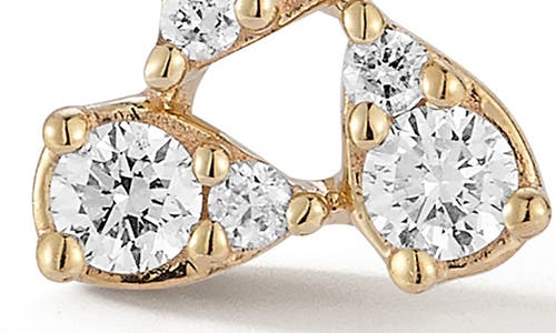 Dana Rebecca Designs Sophia Ryan Diamond Teardrop Cluster Stud Earrings In Yellow Gold
