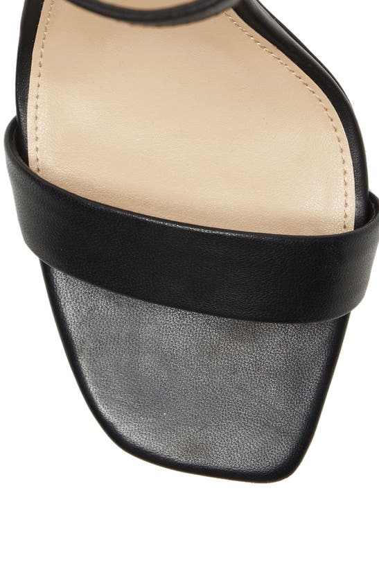 Vince Camuto Lauralie Ankle Strap Sandal In Black Leather