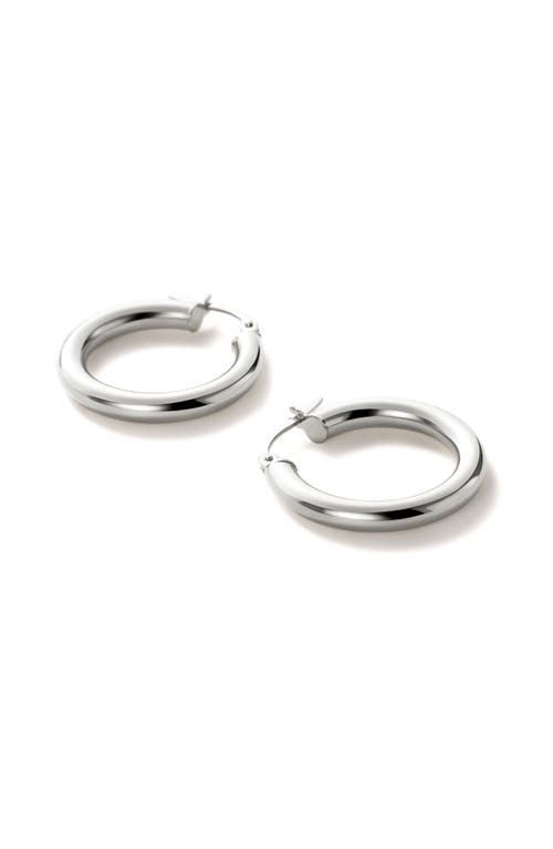 Ana Luisa Chunky Gold Hoop Earrings In White Gold