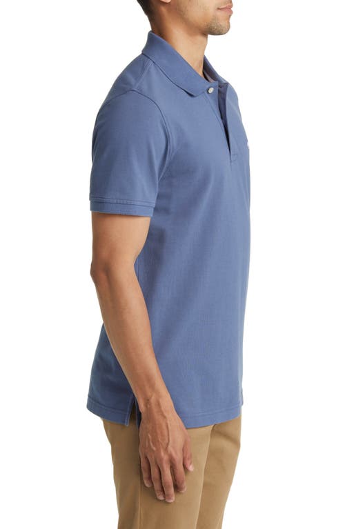 Shop Brooks Brothers Piqué Polo In Vintage Indigo