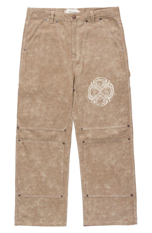 Shop Honor The Gift Washed Cotton Twill Carpenter Pants In Tan