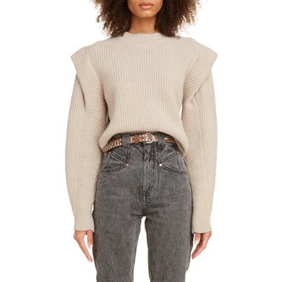 Isabel Marant Layered Cashmere & Wool Sweater, US - Beige