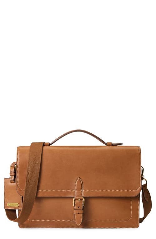 Ralph Lauren Purple Label Bedford Calfskin Leather Briefcase in Brown at Nordstrom