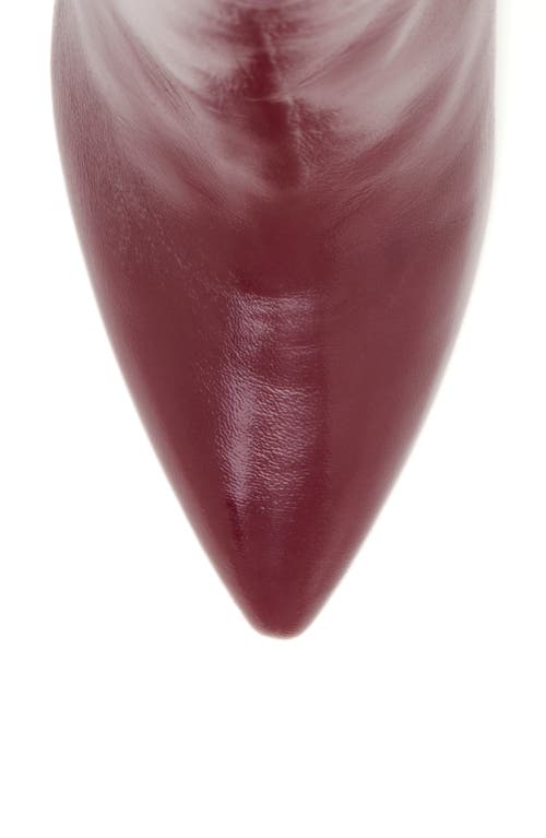 Beautiisoles Tessa Pointed Toe Platform Bootie In Burgundy