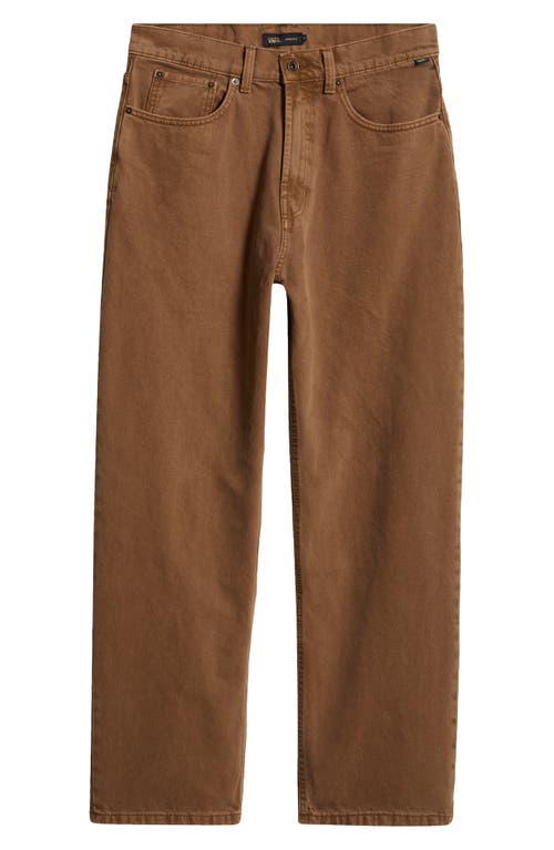 Shop Vans Baggy Cotton Denim Pants In Sepia