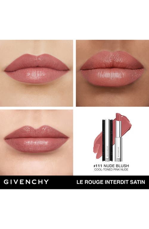 Givenchy Le Rouge Interdit Satin Lipstick In N111 Nude Blush