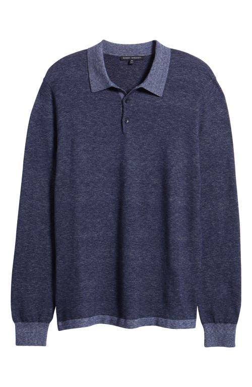 ROBERT BARAKETT ROBERT BARAKETT FIELDER COTTON & CASHMERE PIQUÉ POLO SWEATER 