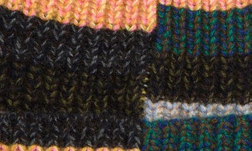 Waste Yarn Project Kaja Stripe One Of A Kind Beanie In Green Multi