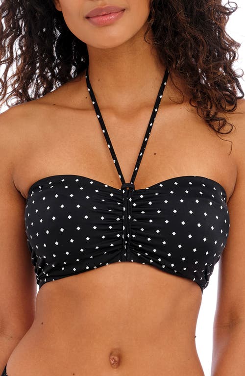 Jewel Cove Underwire Bikini Top in Black