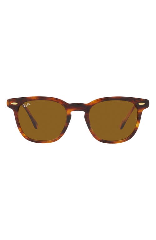 Ray-Ban Hawkeye 50mm Square Sunglasses in Striped Havana at Nordstrom