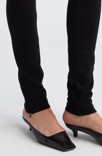 Toteme Womens Black Zip Leggings Size M