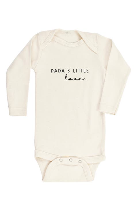 Dada's Little Love Long Sleeve Organic Cotton Bodysuit (Baby)