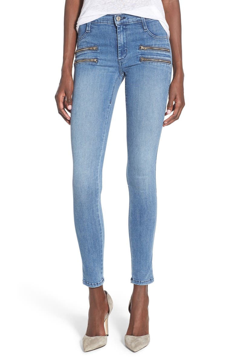 James Jeans Double Front Zip Denim Leggings (Splash) | Nordstrom