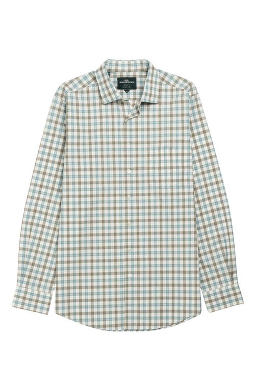 Shop Rodd & Gunn Dowling Bay Sports Fit Check Cotton Button-up Shirt In Taupe