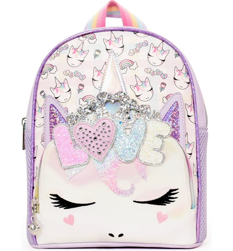 OMG Accessories Kids' Miss Gwen Pastel Gingham Love Print Mini Backpack ...