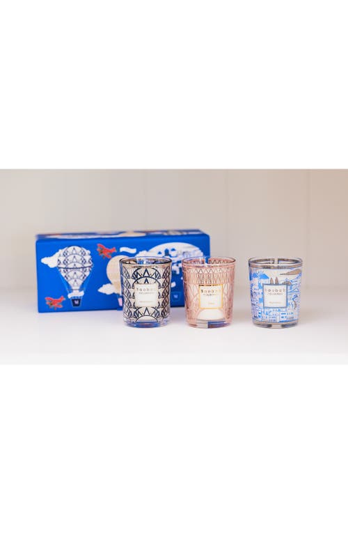 Shop Baobab Collection Manhattan-paris-mykonos Travel Candle Trio In Multicolor