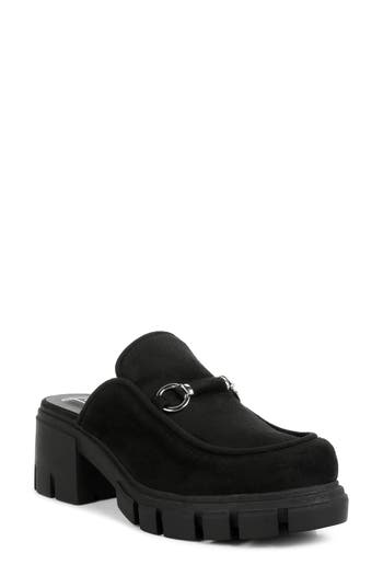 London Rag Prosper Velvet Slip On Loafers In Black
