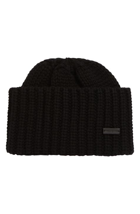 Saint Laurent Cashmere Knit Beanie Black