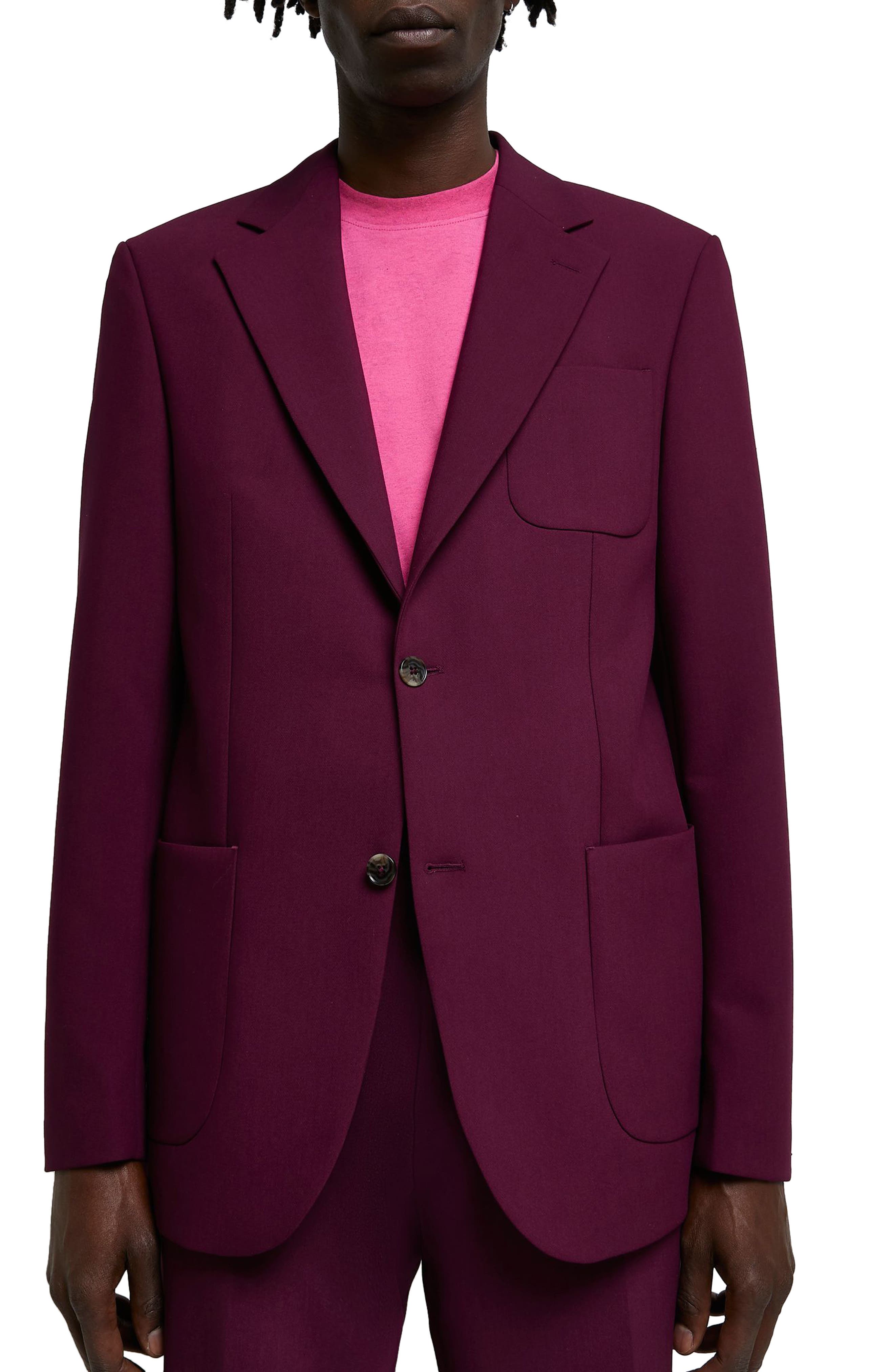 sport coats and suit jackets MSGM Cotton Single-breasted Blazer in Purple Womens Clothing Jackets Blazers 