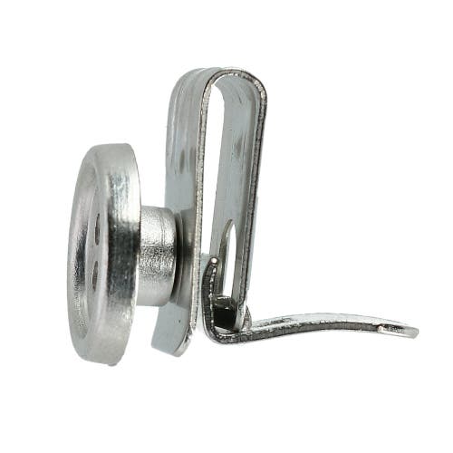 Trafalgar 6-piece No-sew Suspenders Buttons In Brushed Silver