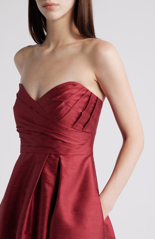 Shop Likely Kayla Strapless Gown In Rumba Red