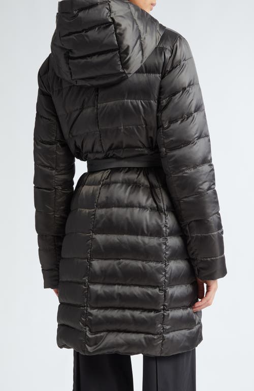 Shop Max Mara Novef Hooded Quilted Down Coat In Medium Grey