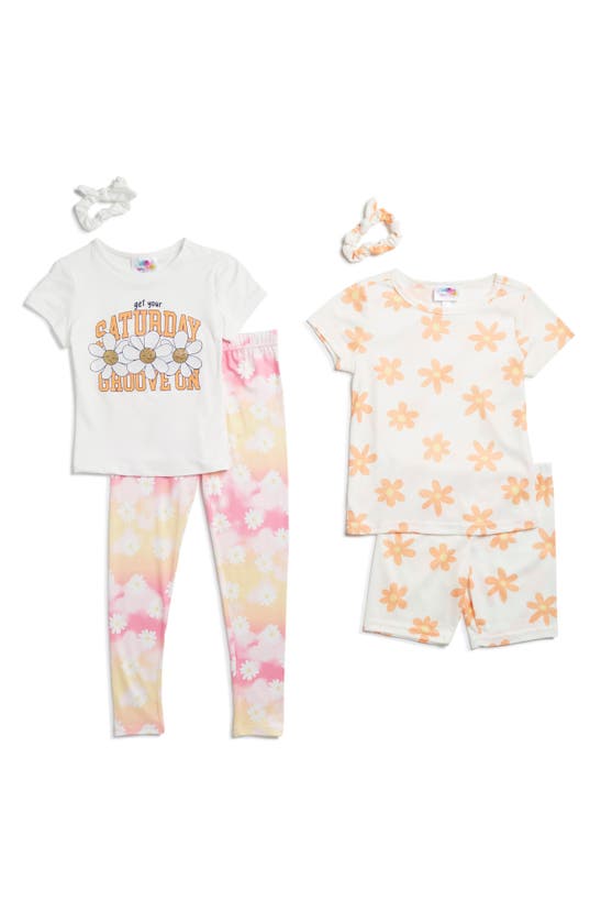 Btween Kids' Two Daisy Print Outfit Sets In Multi