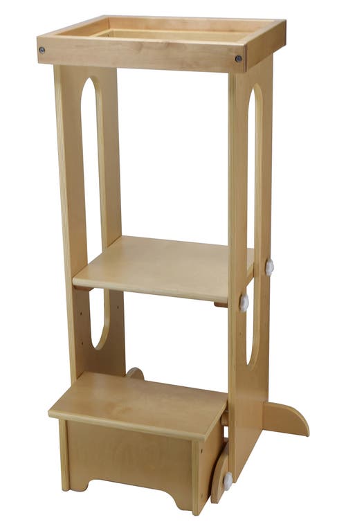 Little Partners Explore & Store Learning Tower Toddler Step Stool in Natural at Nordstrom