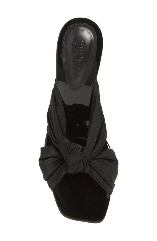 Shop Schutz Indy Knotted Slide Sandal In Black