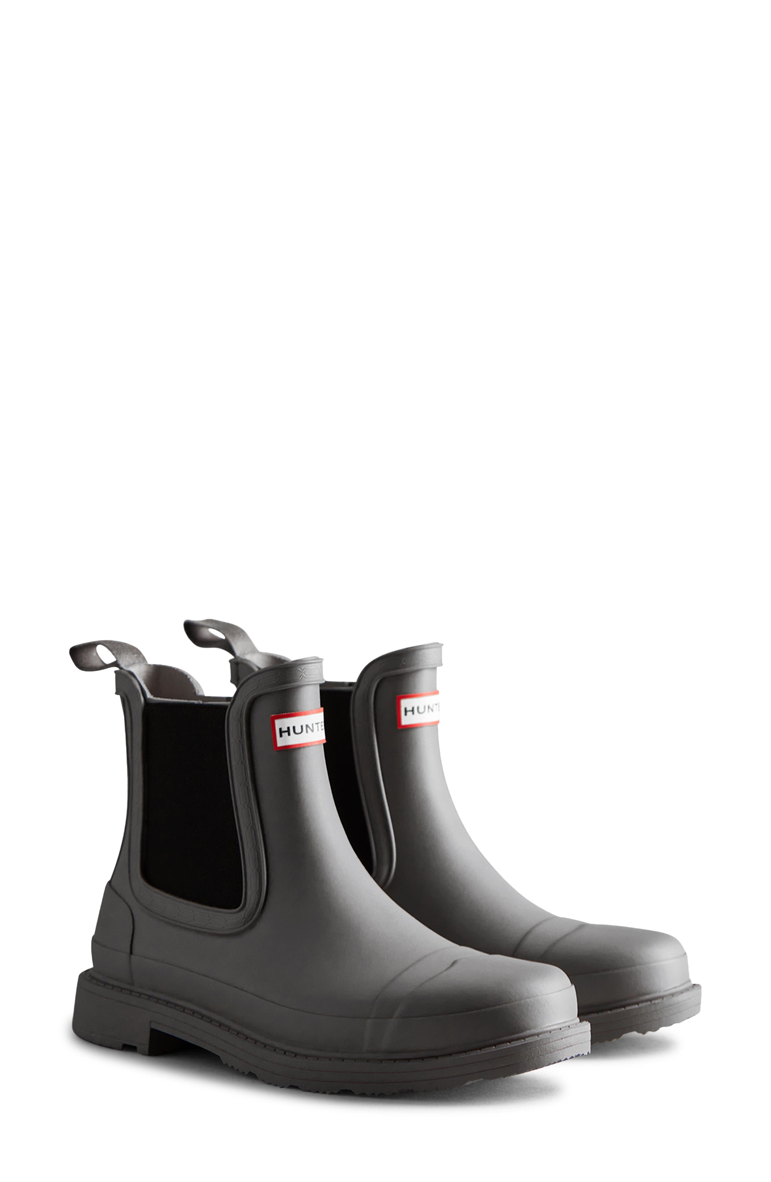 grey rain boots women