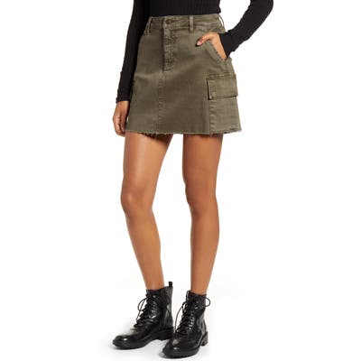 Vigoss Cargo Miniskirt, Green