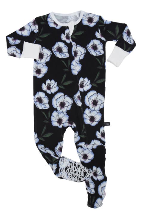 Violet Magnolia Fitted One-Piece Pajamas (Baby)