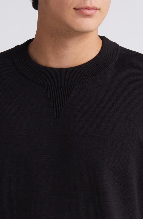 Shop Hugo Boss Hugo Swart Relaxed Sweater In Black
