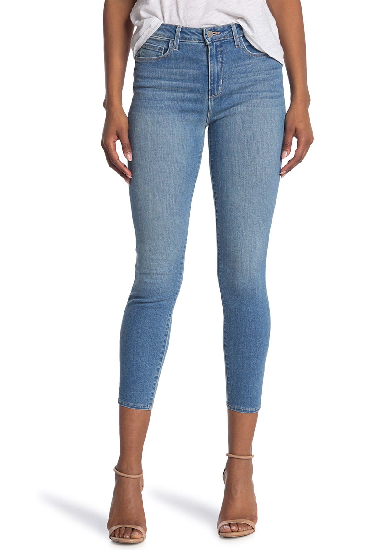 L Agence Margo High Rise Ankle Crop Skinny Jeans In Dark Blue3