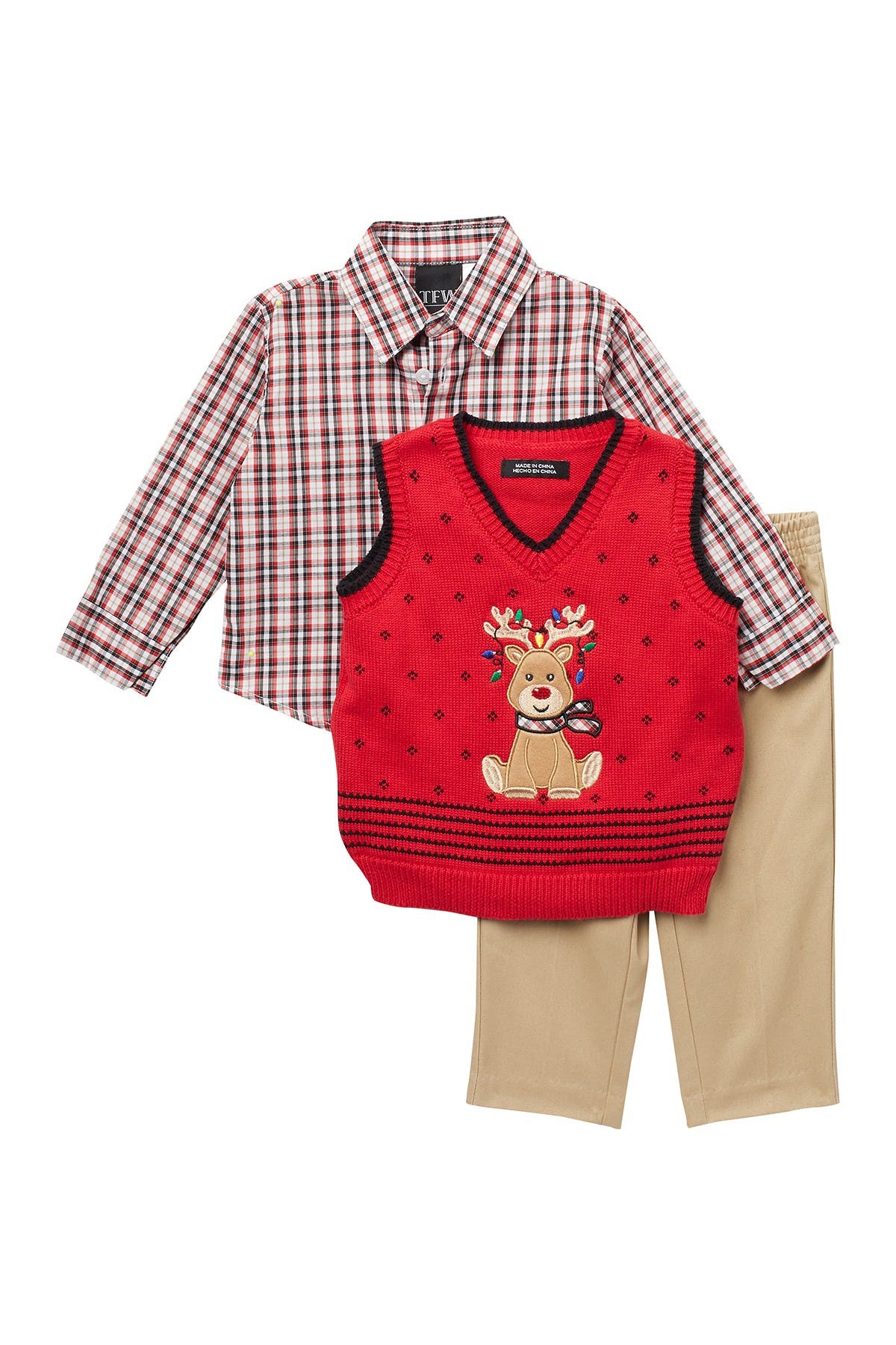 baby boy christmas sweater vest